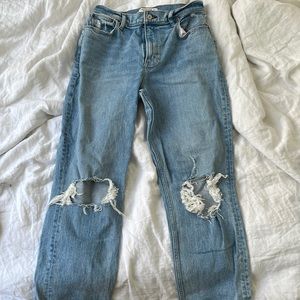 Abercrombie 90s Straight Ultra High Rise Jean